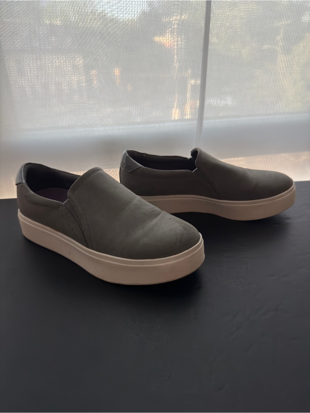Dr. Scholls Grey Kinney Slip On Shoes, Size 8.5